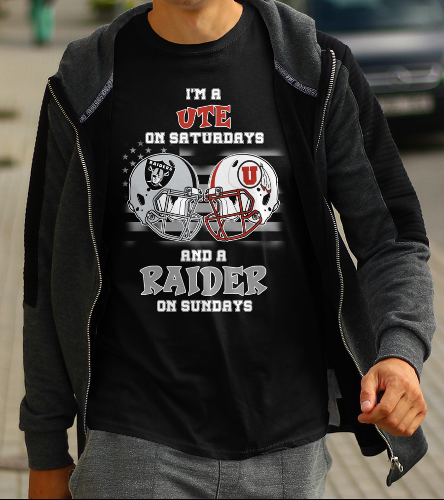 I'm A Ute On Saturdays And A Raider On Sundays T-Shirt