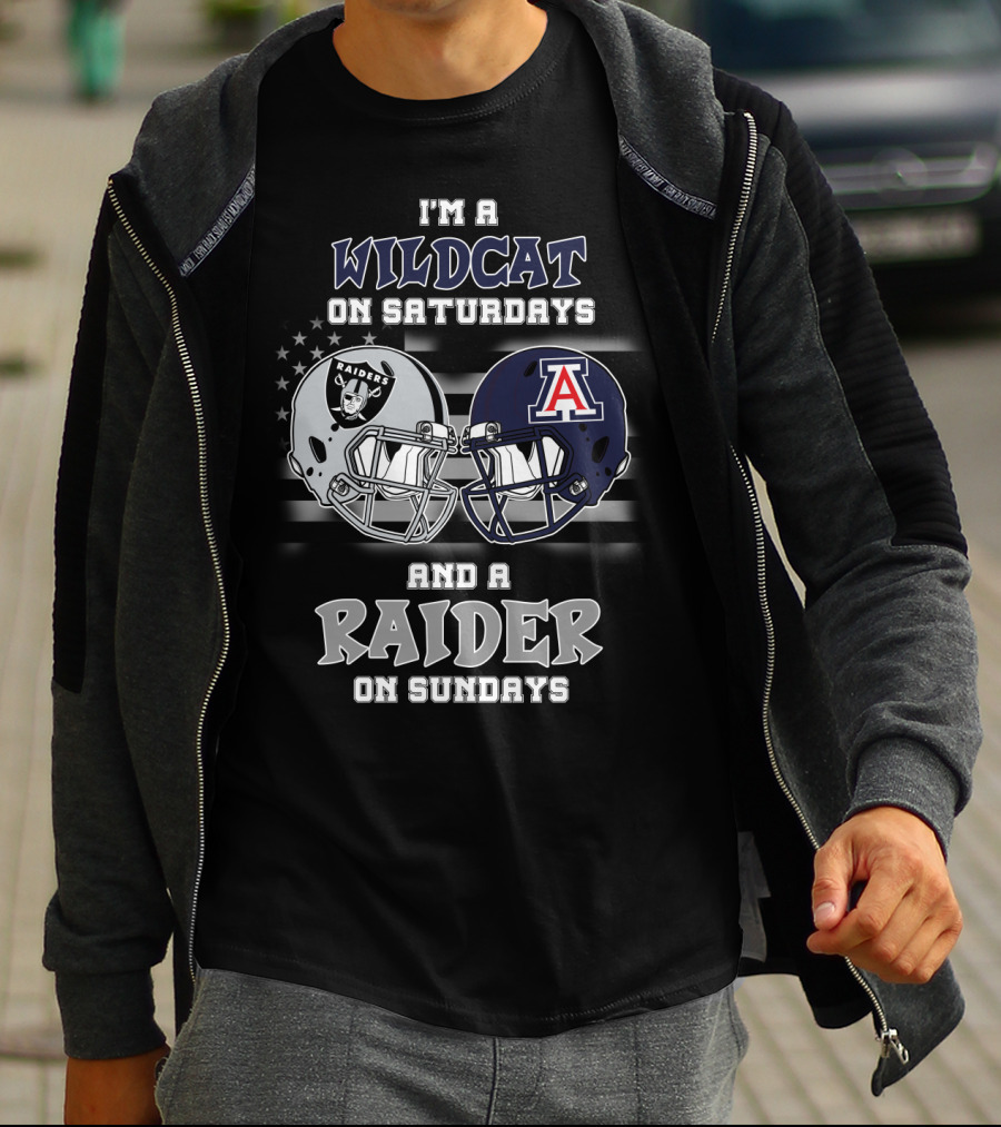 I'm A Wildcat On Saturdays And A Raider On Sundays T-Shirt