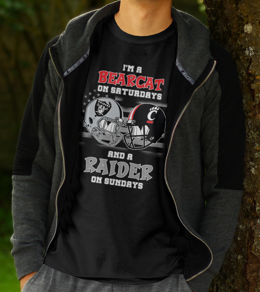 I'm A Bearcat On Saturdays And A Raider On Sundays T-Shirt