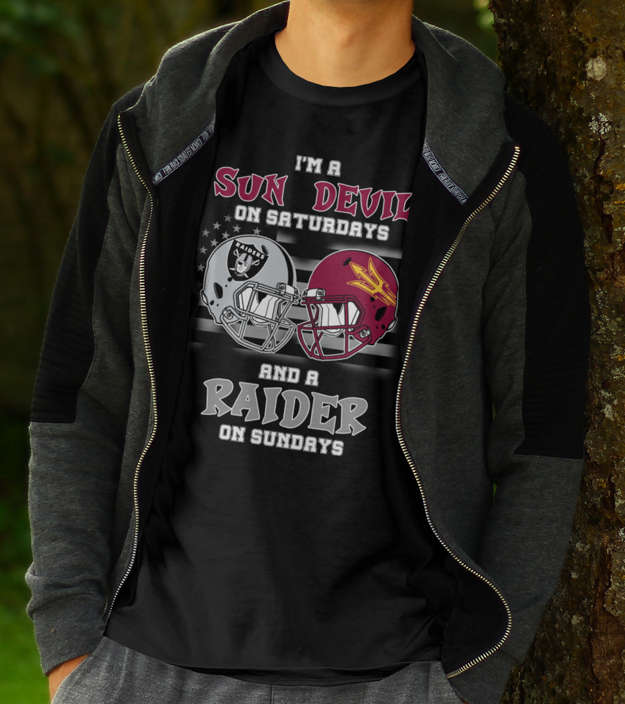 I'm A Sun Devil On Saturdays And A Raider On Sundays T-Shirt