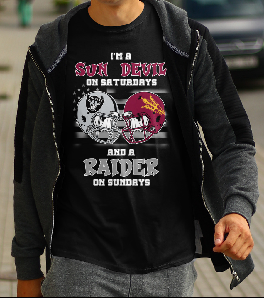 I'm A Sun Devil On Saturdays And A Raider On Sundays T-Shirt
