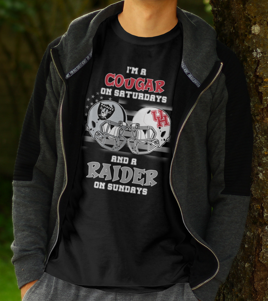 I'm A Cougar On Saturdays And A Raider On Sundays T-Shirt