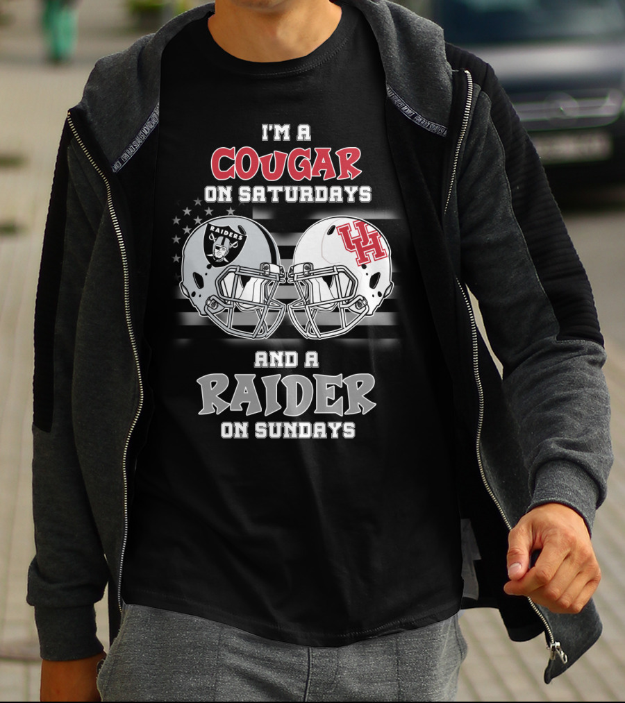 I'm A Cougar On Saturdays And A Raider On Sundays T-Shirt