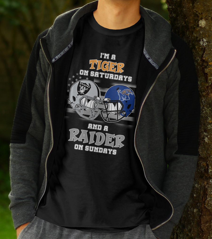 I'm A Tiger On Saturdays And A Raider On Sundays T-Shirt