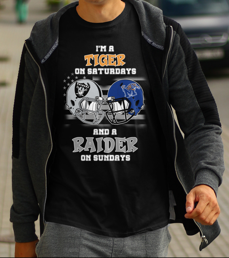 I'm A Tiger On Saturdays And A Raider On Sundays T-Shirt