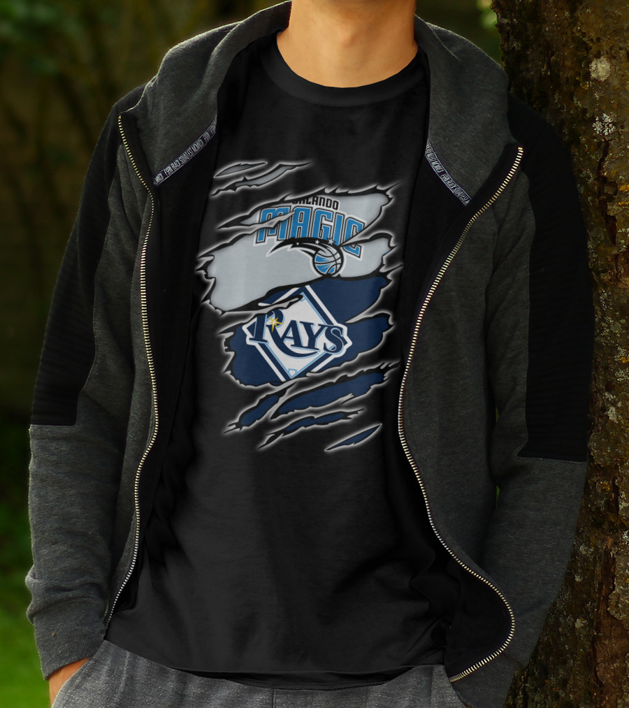 Orlando Magic Tampa Bay Rays Collaboration T-Shirt