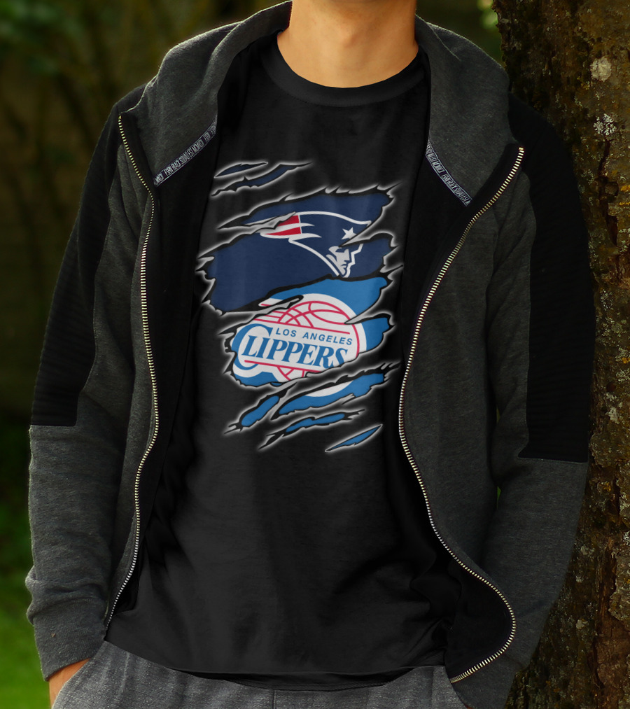 New England Patriots Los Angeles Clippers Crossover T-Shirt