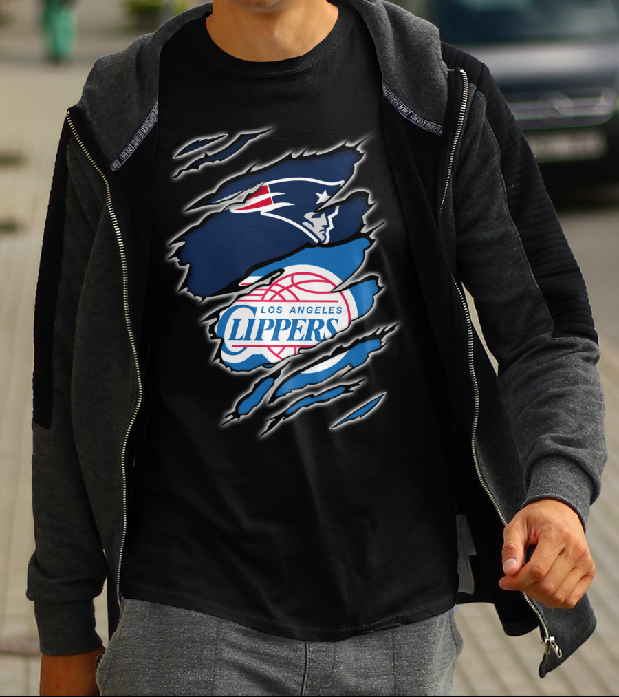 New England Patriots Los Angeles Clippers Crossover T-Shirt