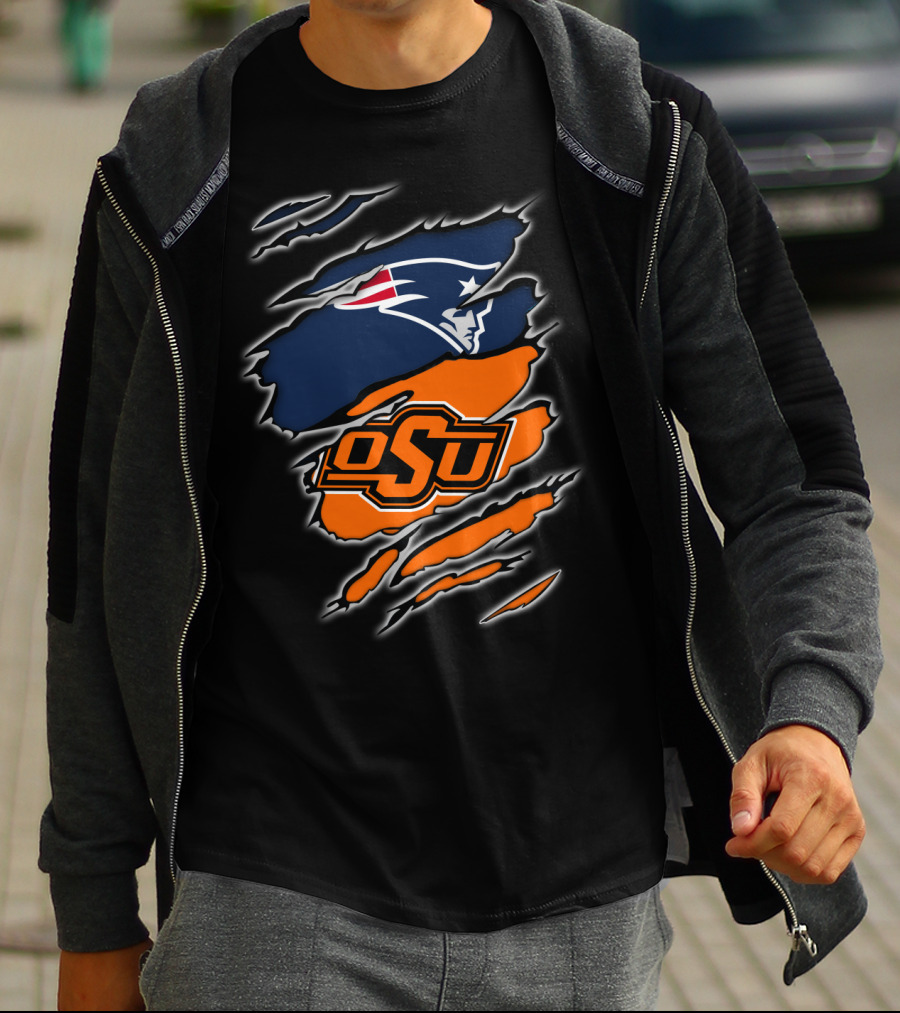 OSU Cowboys Patriots Logo Mashup T-Shirt