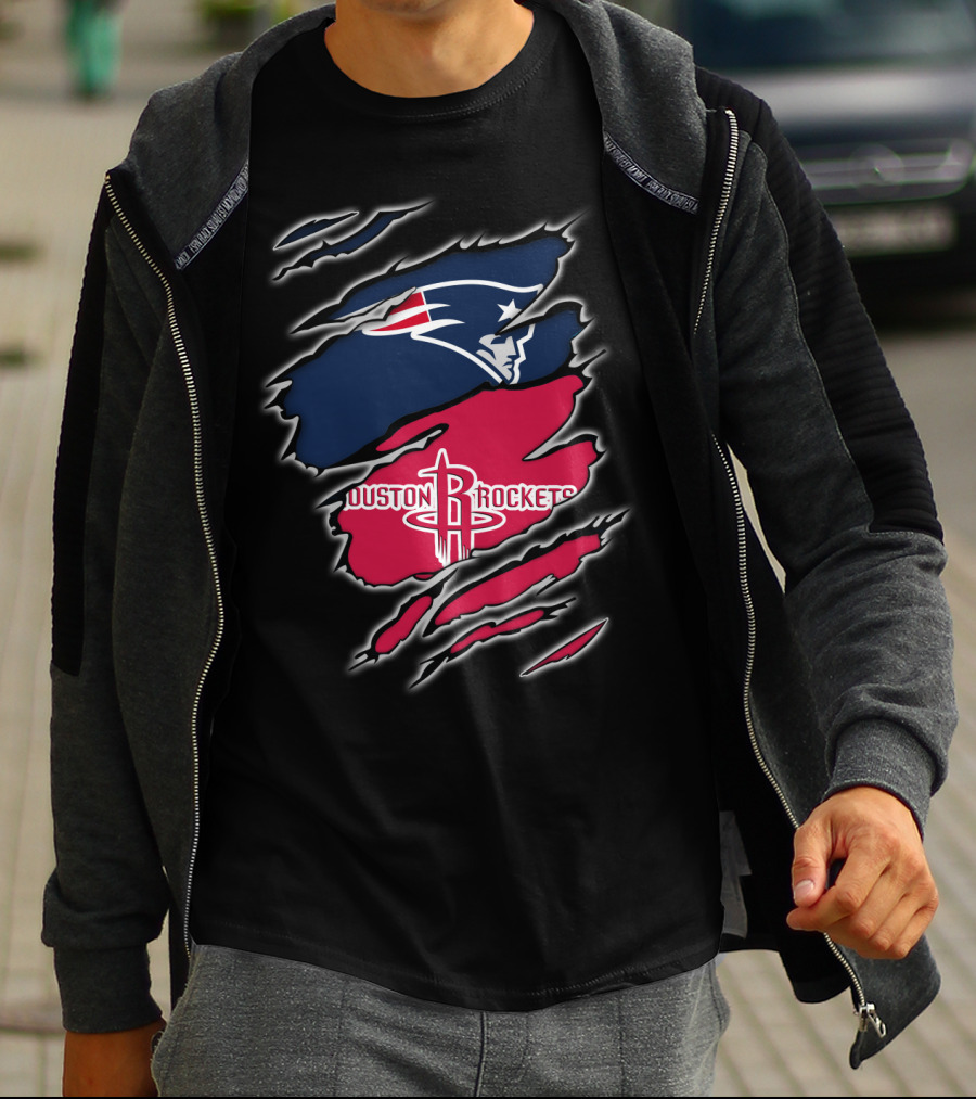 New England Patriots Houston Rockets Combo T-Shirt