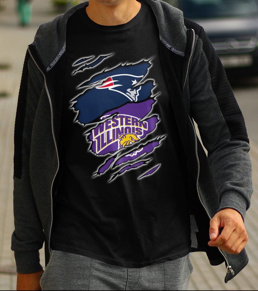 Patriots Western Illinois Leathernecks Logo Crossover T-Shirt