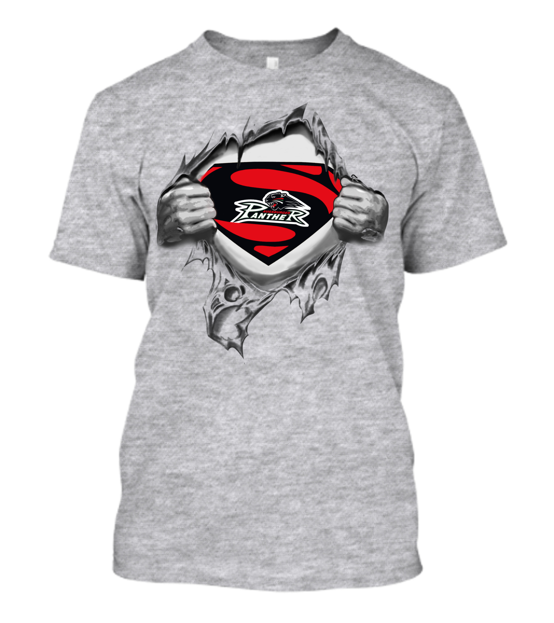 Augsburger Panther Superman Logo Mashup T-Shirt