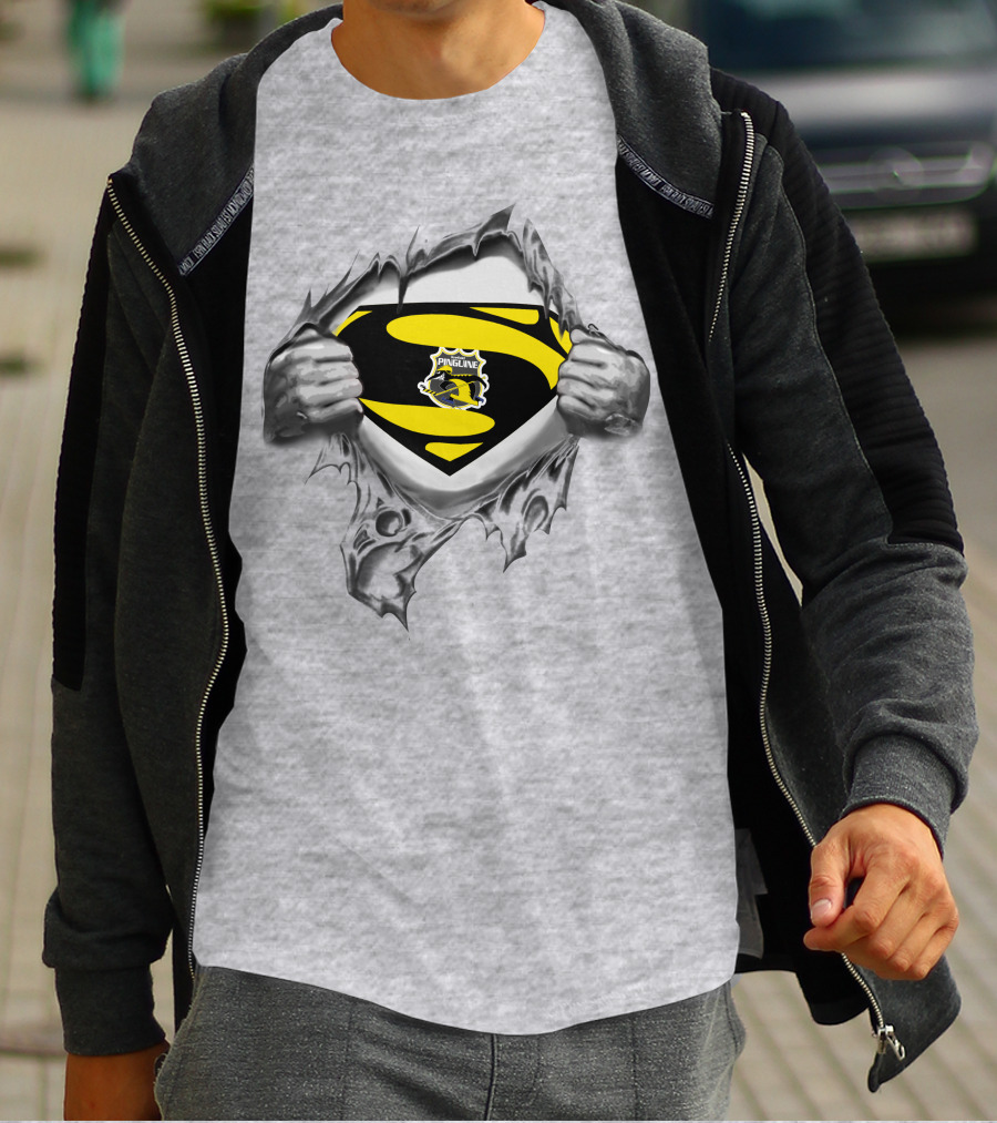 Krefeld Pinguine Superhero Shield Emblem T-Shirt