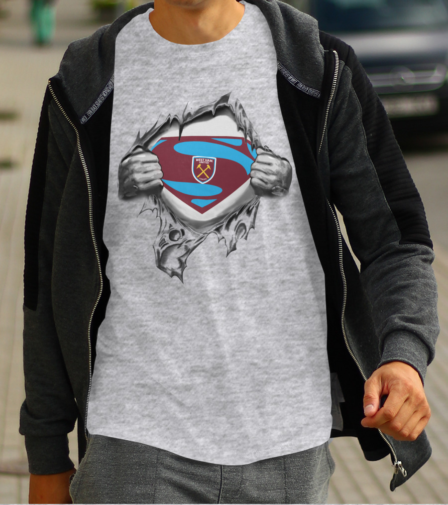 West Ham United Superman Logo Burst T-Shirt