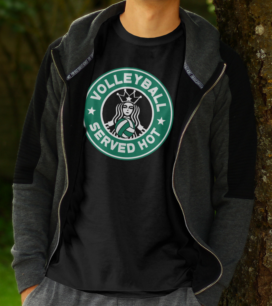 Volleyball Served Hot Funny Parody Perfect T-Shirt