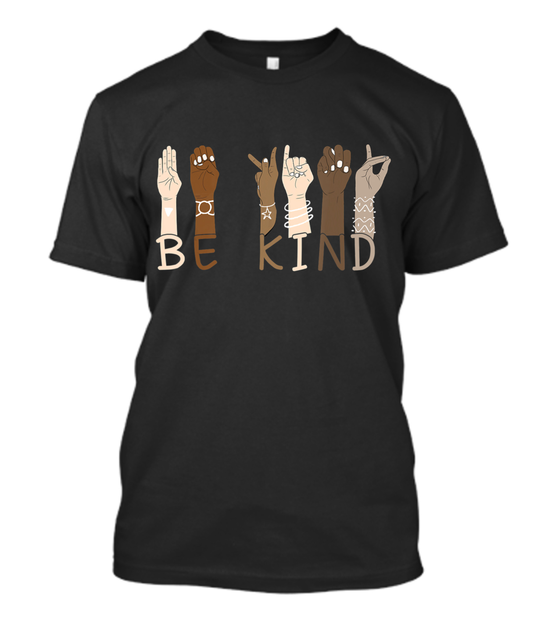 Be Kind Sign Language Hand Gesture Teachers Interpreter ASL T-Shirt