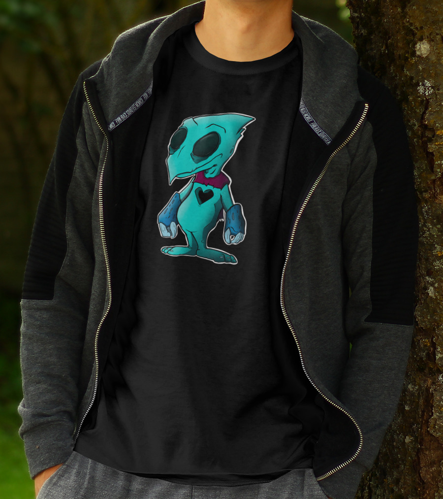 Heartless Kingdom Hearts Blue Creature With Heart T-Shirt
