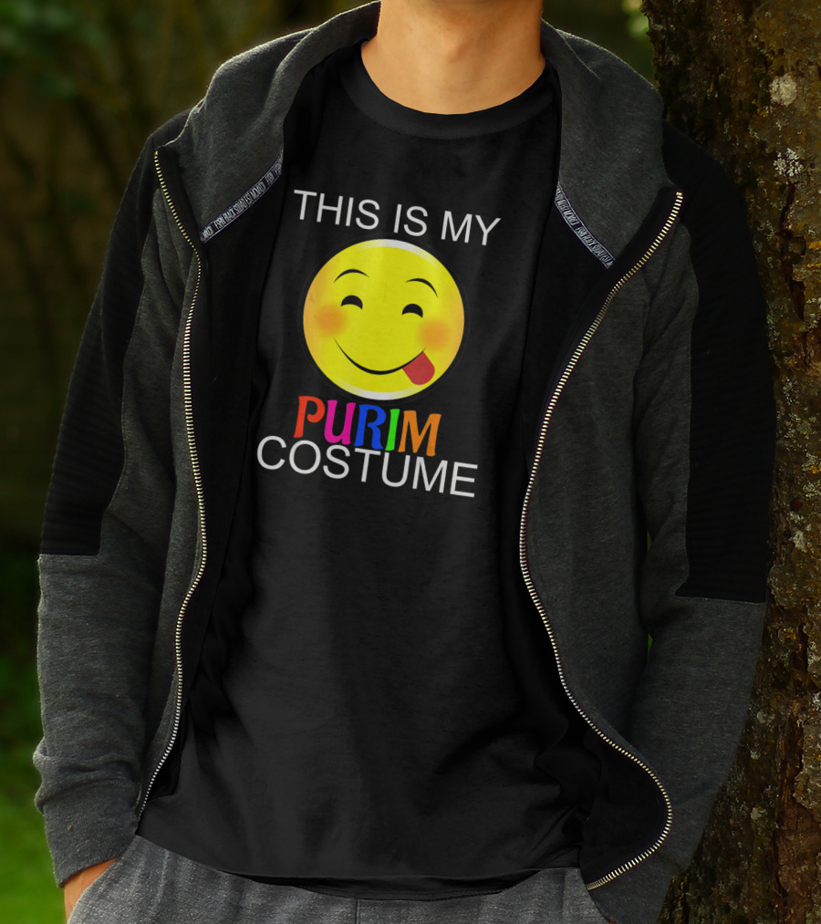 THIS IS MY PURIM COSTUME Smiley Face T-Shirt