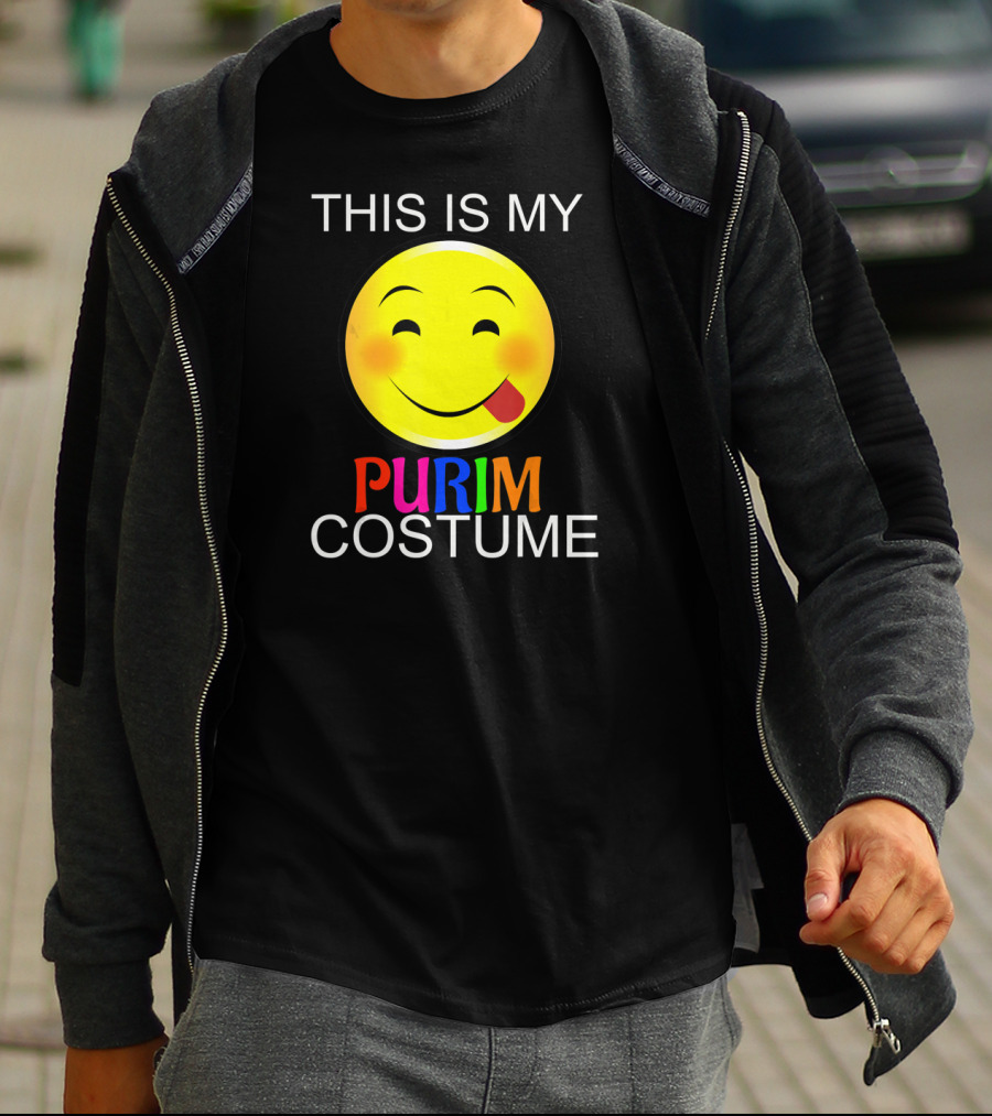 THIS IS MY PURIM COSTUME Smiley Face T-Shirt