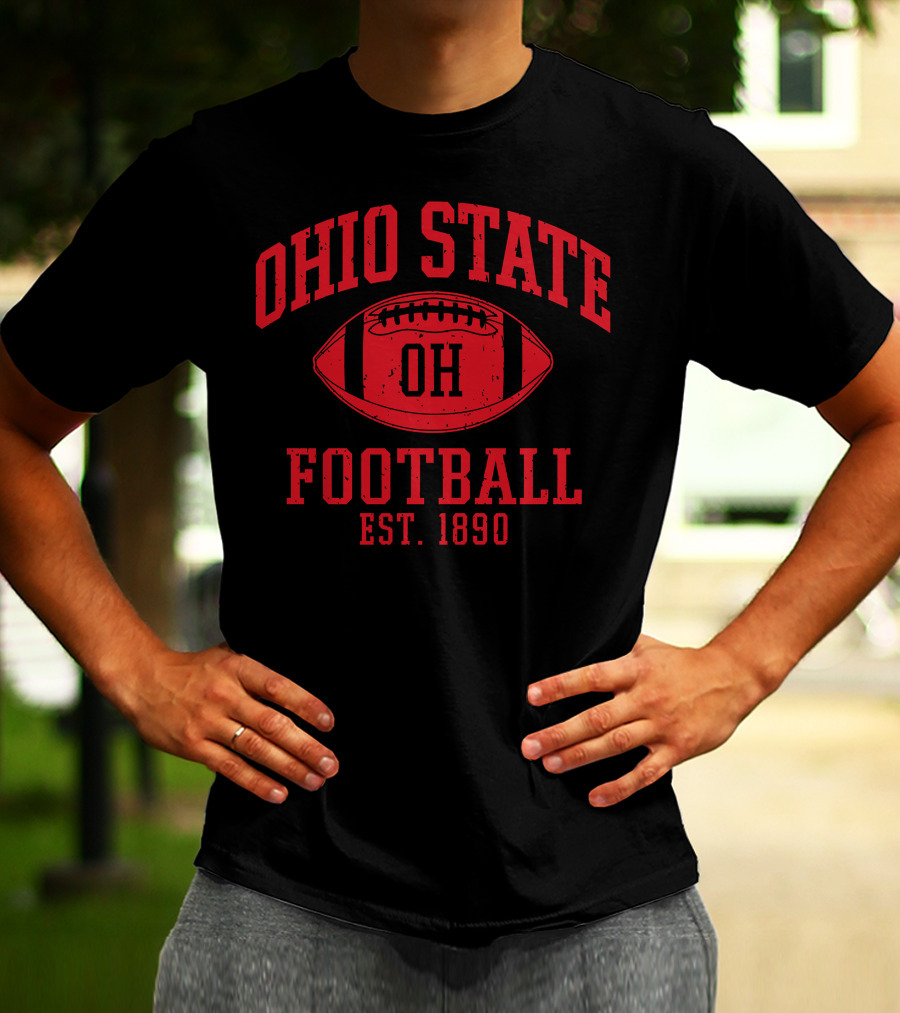 Ohio State Football OH Est. 1890 Vintage Varsity T-Shirt
