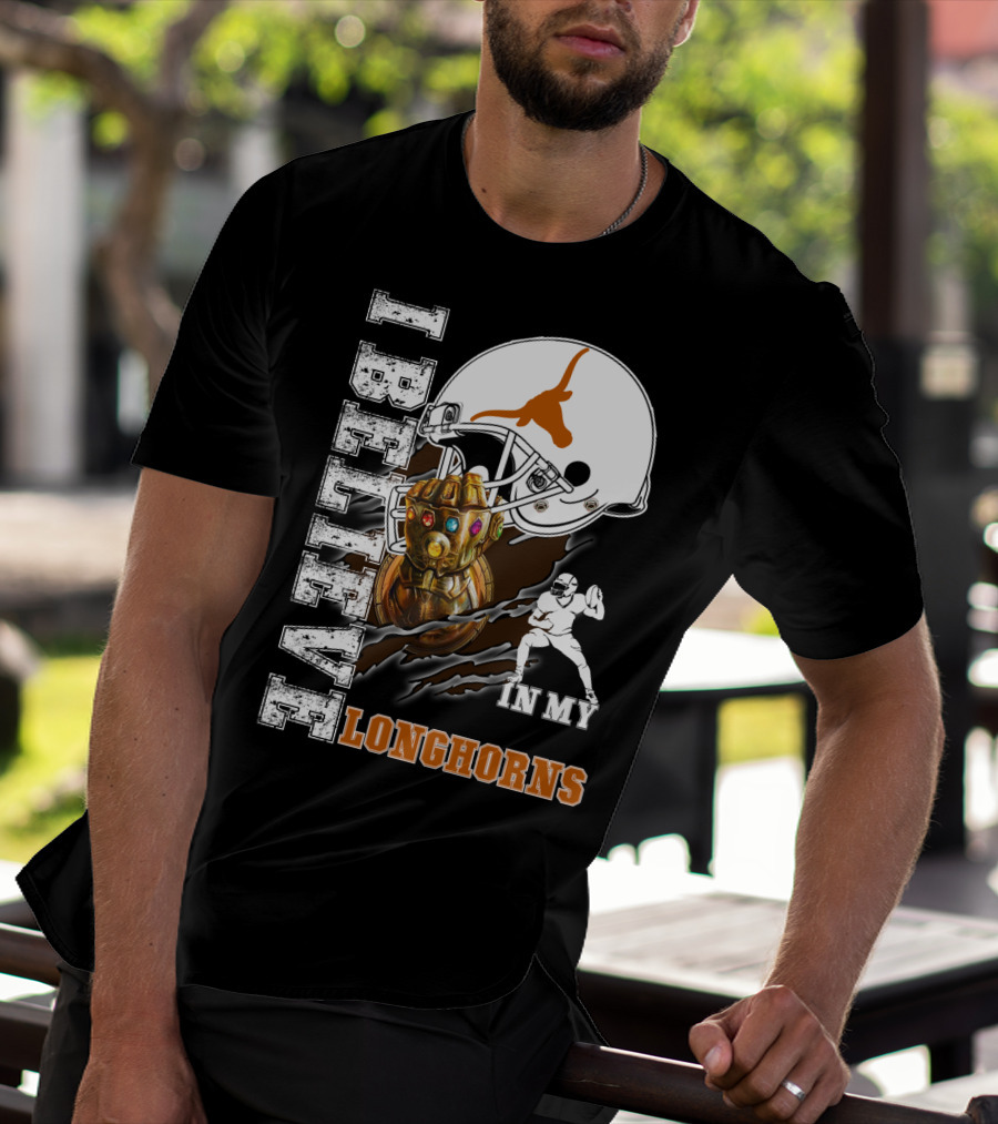 I Believe In My Longhorns Football Glove Helmet T-Shirt