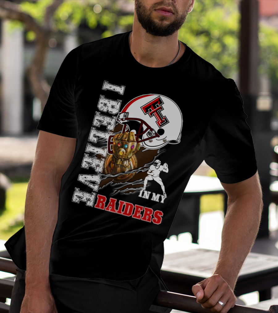I Believe In My Raiders Infinity Gauntlet Football Helmet T-Shirt