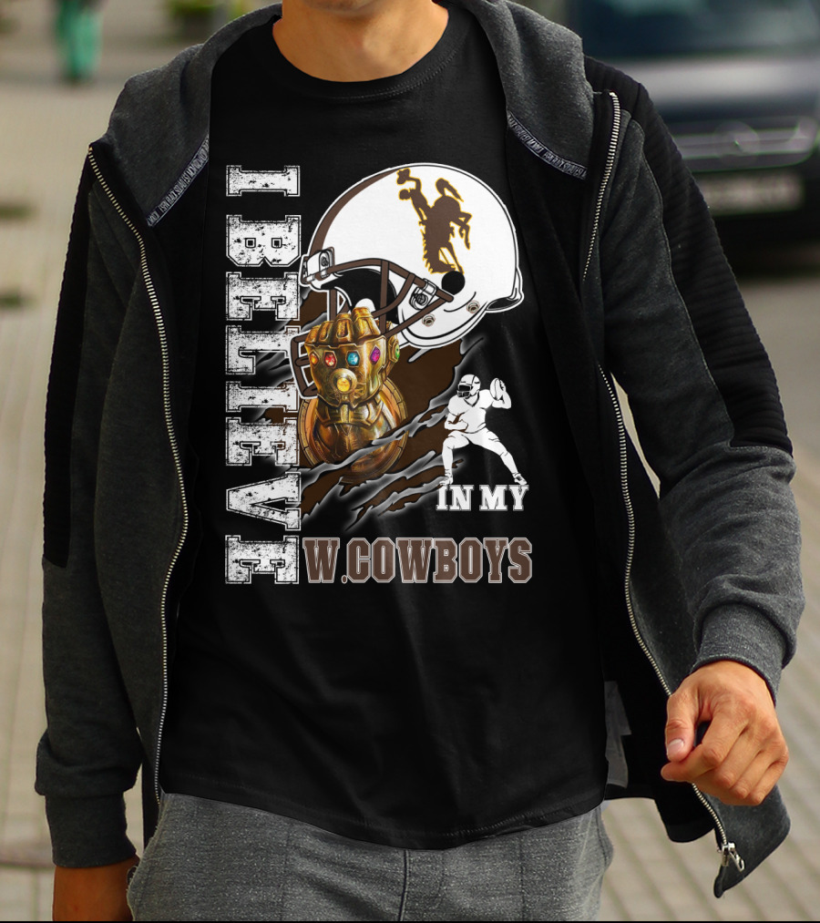 I Believe In My W Cowboys Football Fan Art Crossover T-Shirt