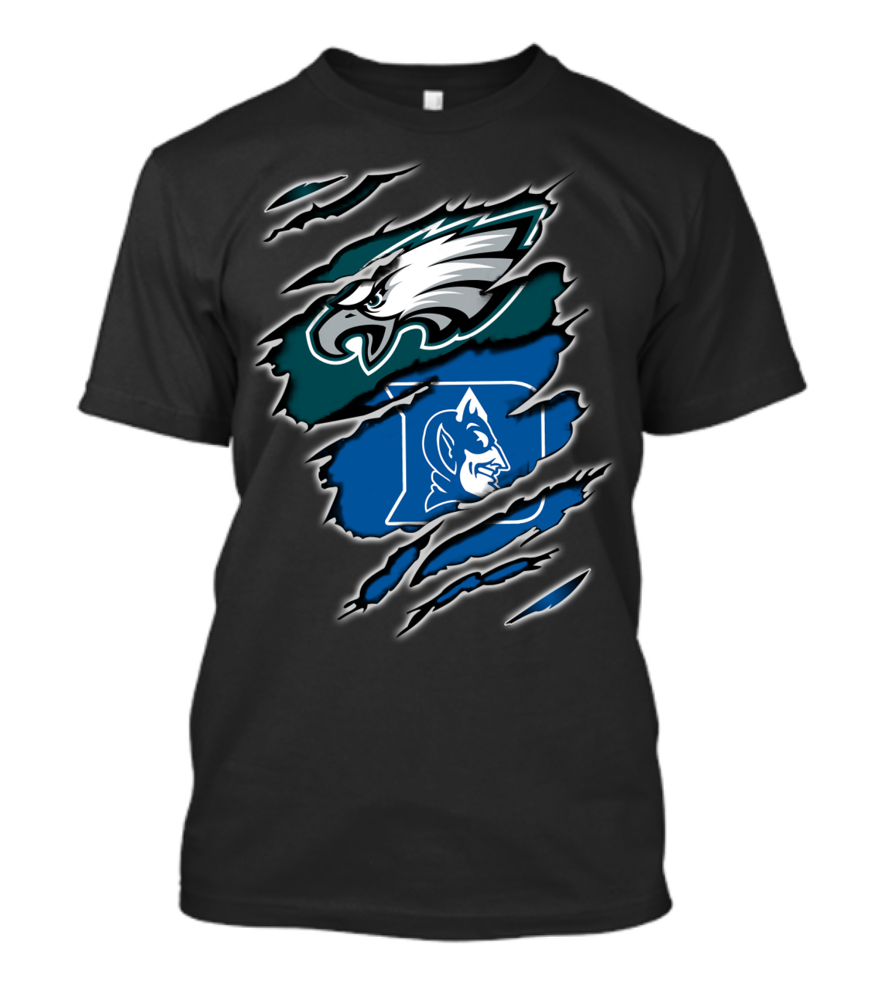 Philadelphia Eagles Duke Blue Devils Fan T-Shirt