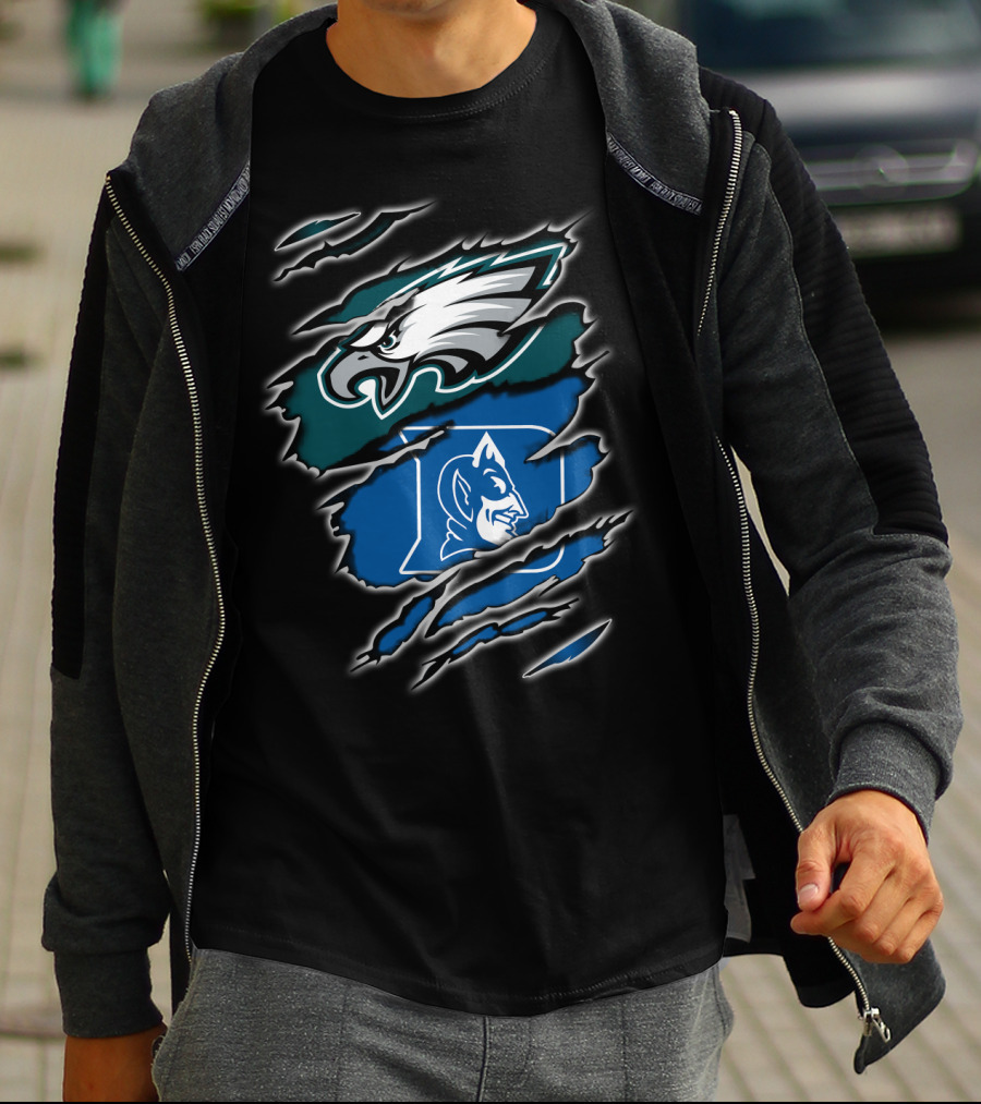 Philadelphia Eagles Duke Blue Devils Fan T-Shirt