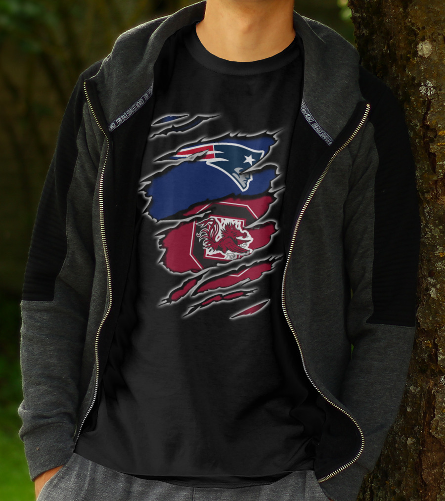 Patriots Gamecocks Logo Mashup T-Shirt