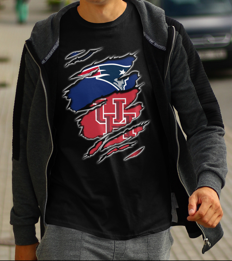 Patriots Uh Collaboration Claw Marks T-Shirt