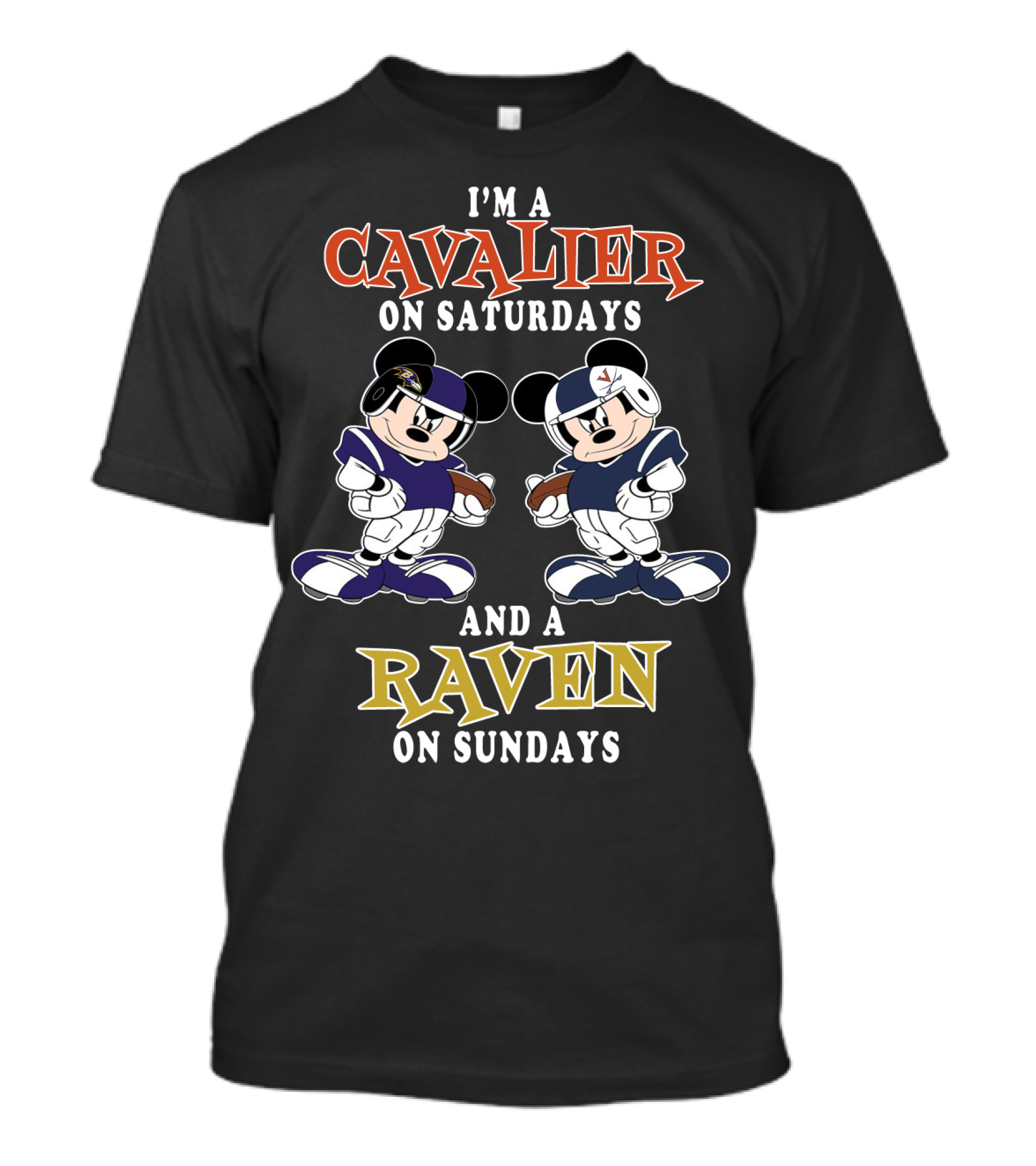 I'M A CAVALIER ON SATURDAYS AND A RAVEN ON SUNDAYS T-Shirt