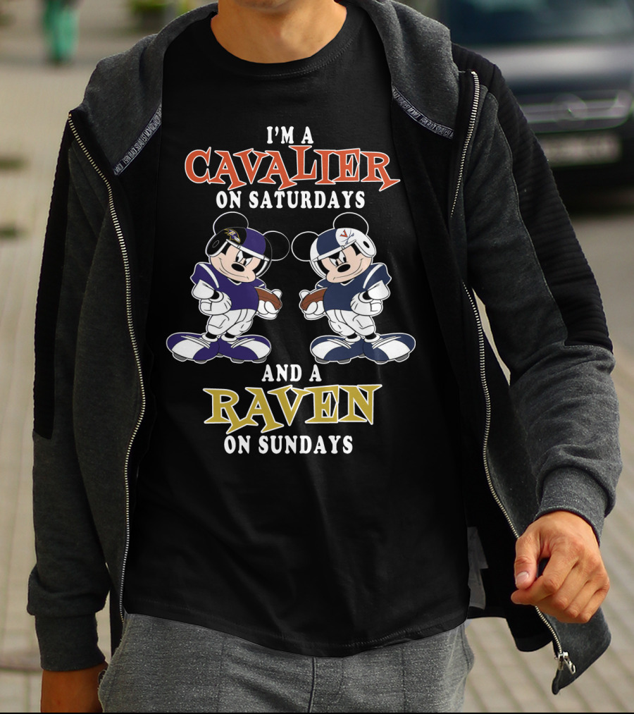 I'M A CAVALIER ON SATURDAYS AND A RAVEN ON SUNDAYS T-Shirt
