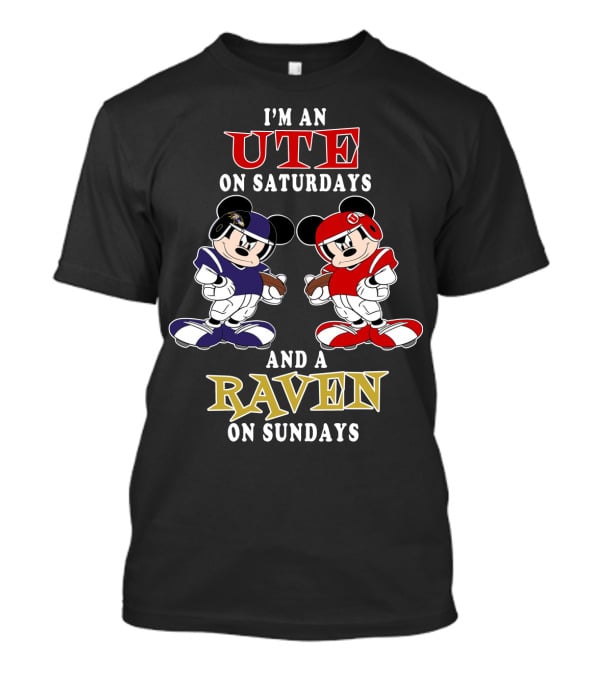 I'm An Ute On Saturdays And A Raven On Sundays T-Shirt