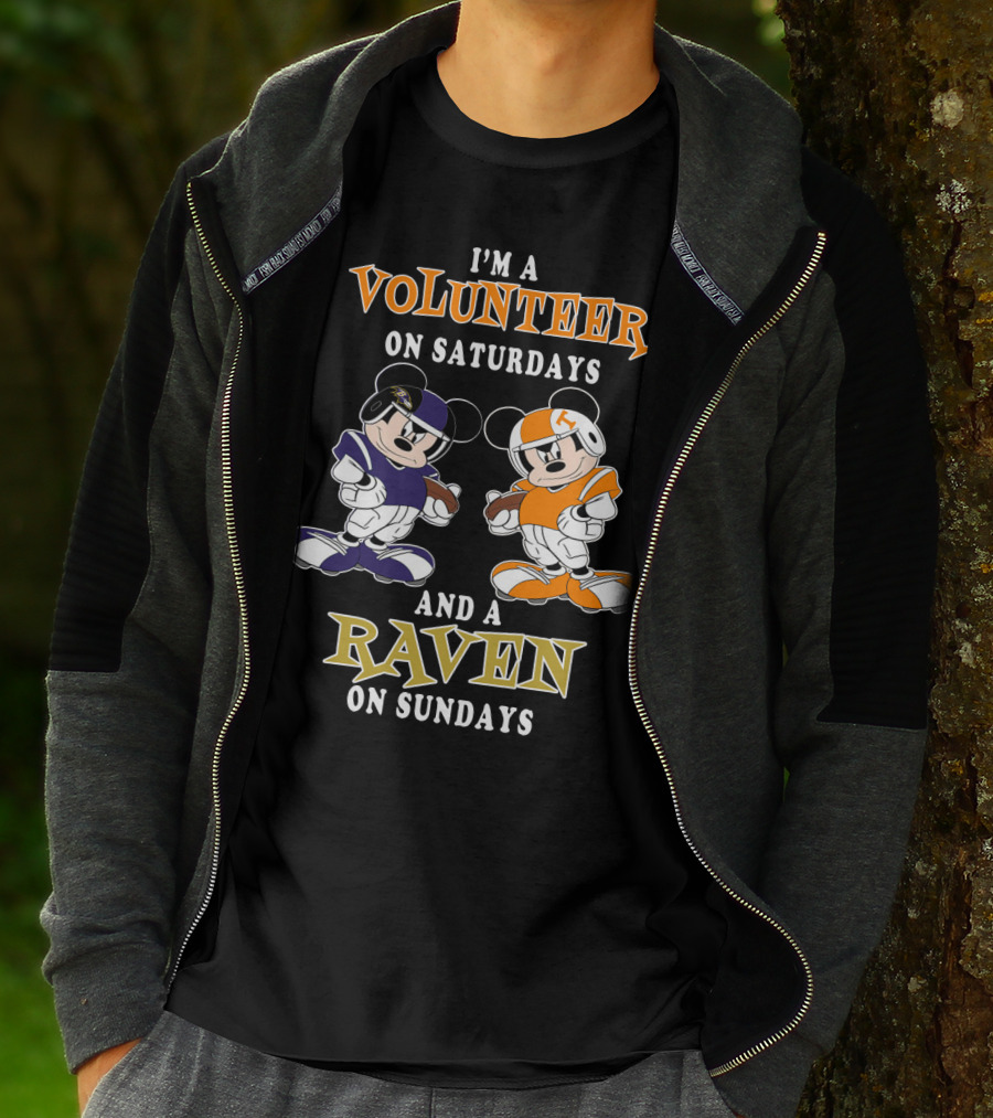 I'm A Volunteer On Saturdays And A Raven On Sundays T-Shirt