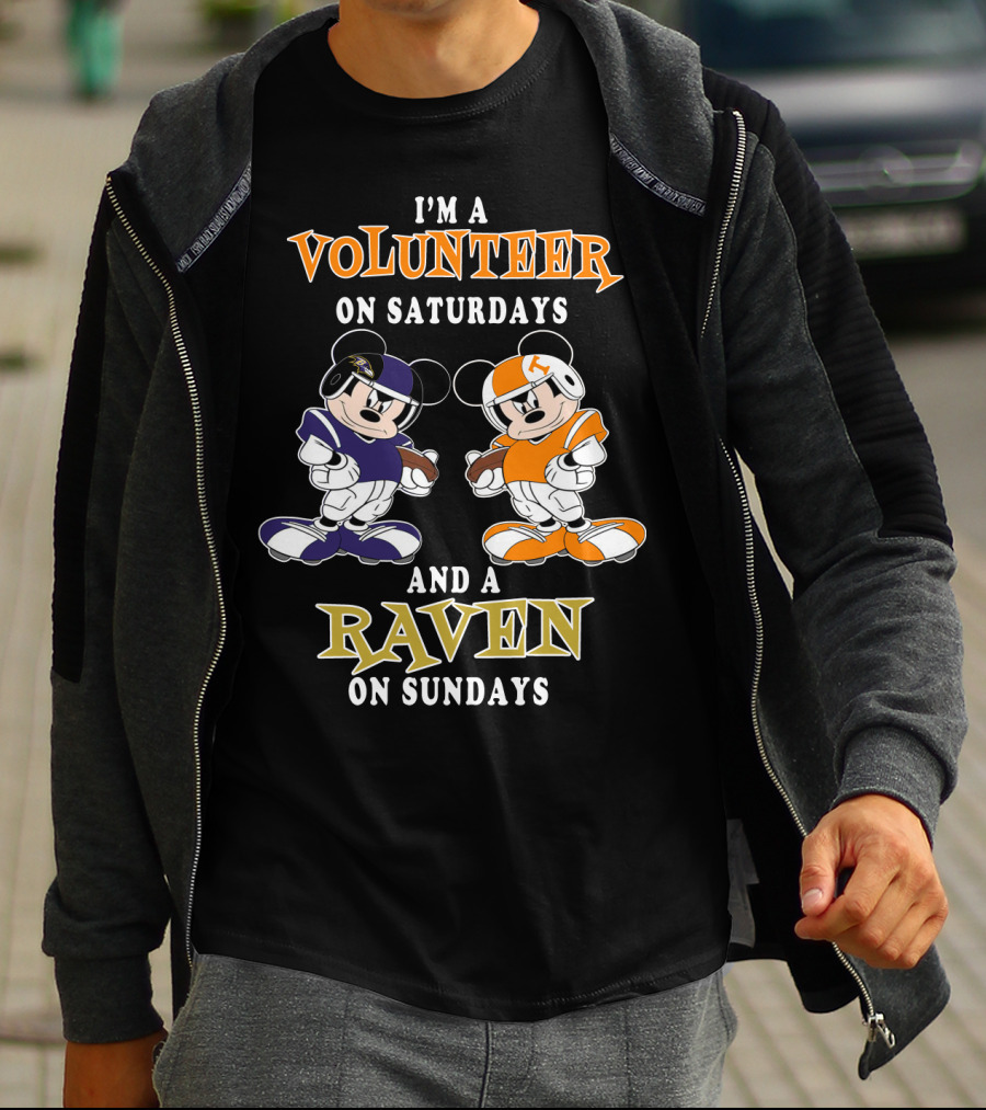 I'm A Volunteer On Saturdays And A Raven On Sundays T-Shirt