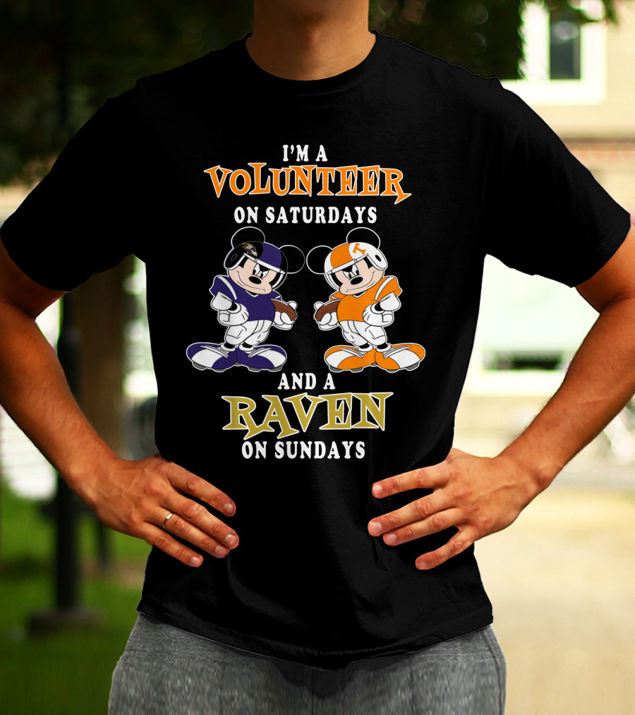 I'm A Volunteer On Saturdays And A Raven On Sundays T-Shirt