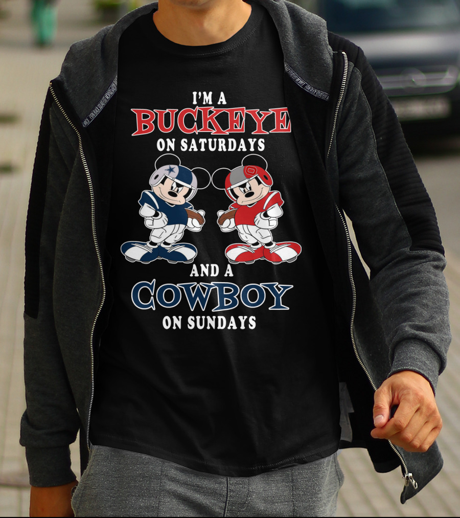 I'm A Buckeye On Saturdays And A Cowboy On Sundays T-Shirt
