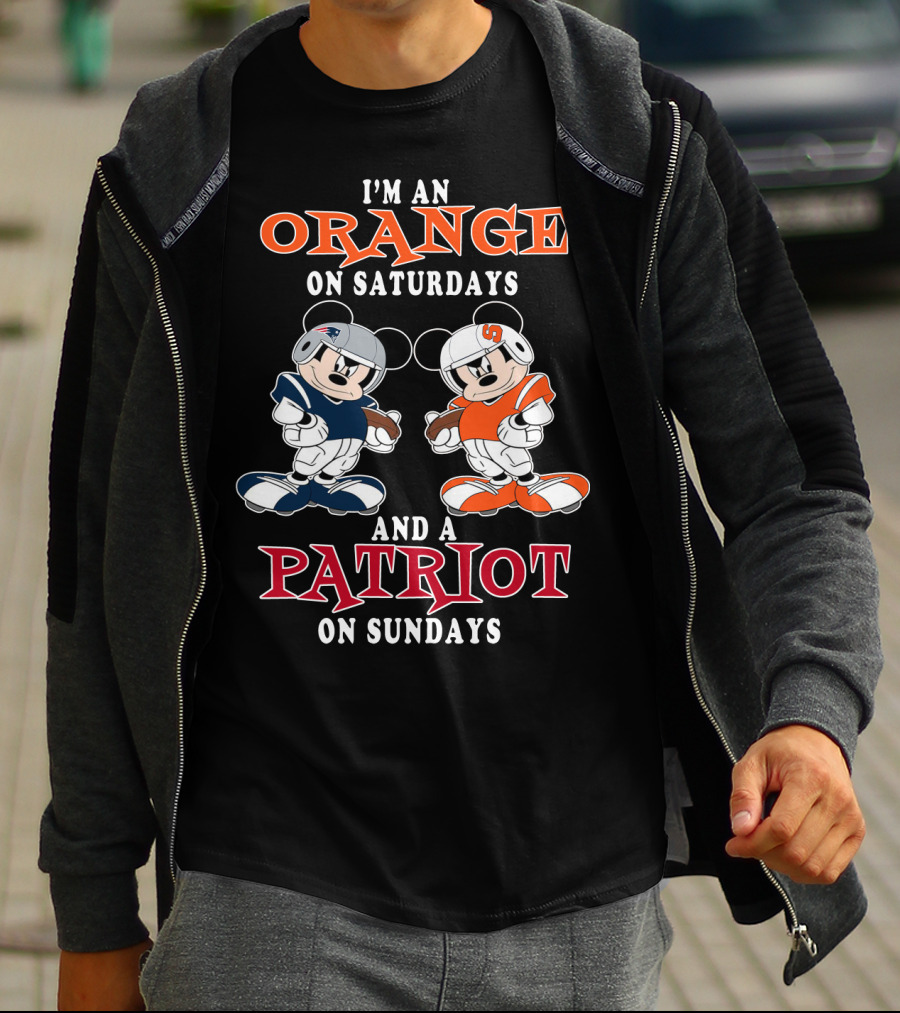 I'm An Orange On Saturdays And A Patriot On Sundays T-Shirt