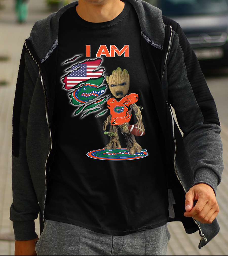 I Am Florida Gators American Football Groot Fan T-Shirt