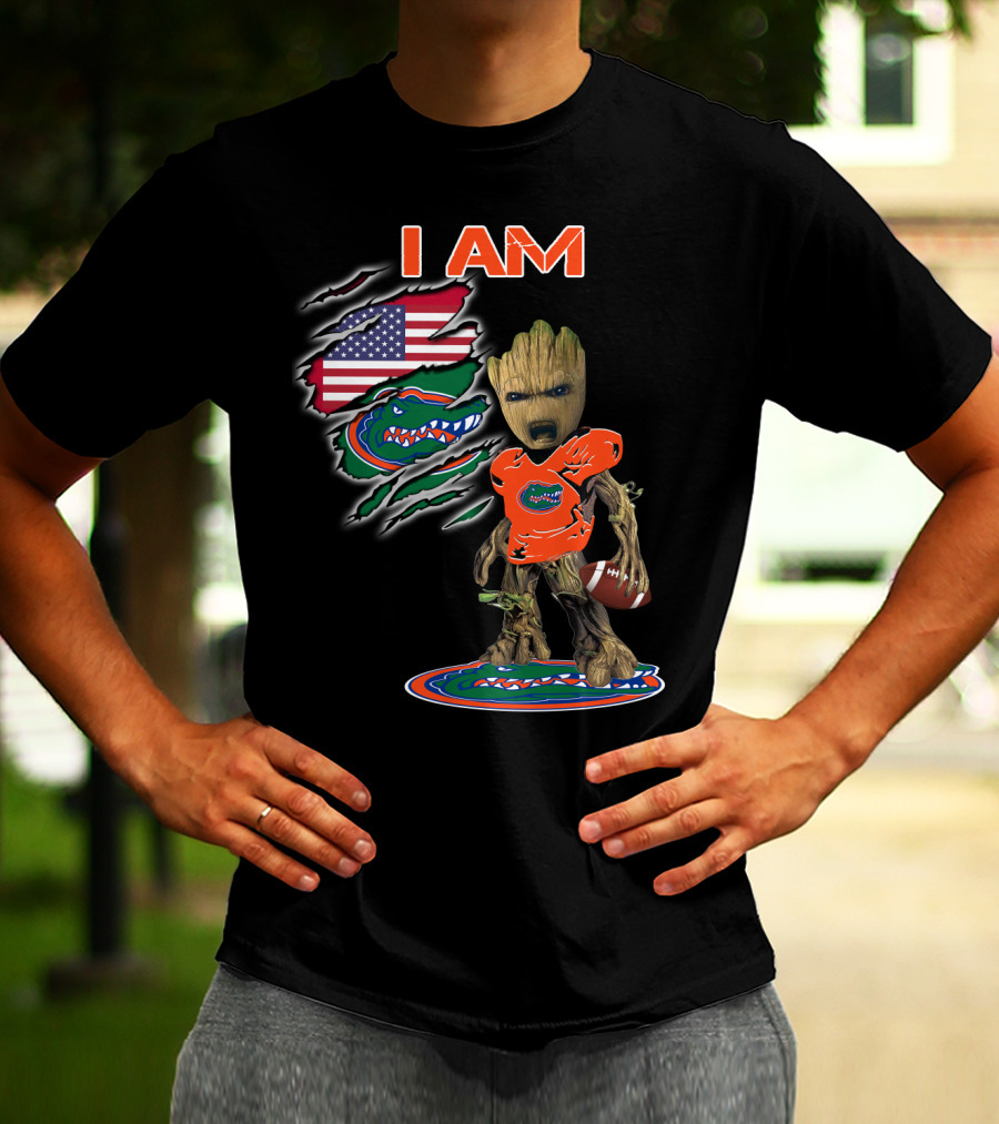 I Am Florida Gators American Football Groot Fan T-Shirt