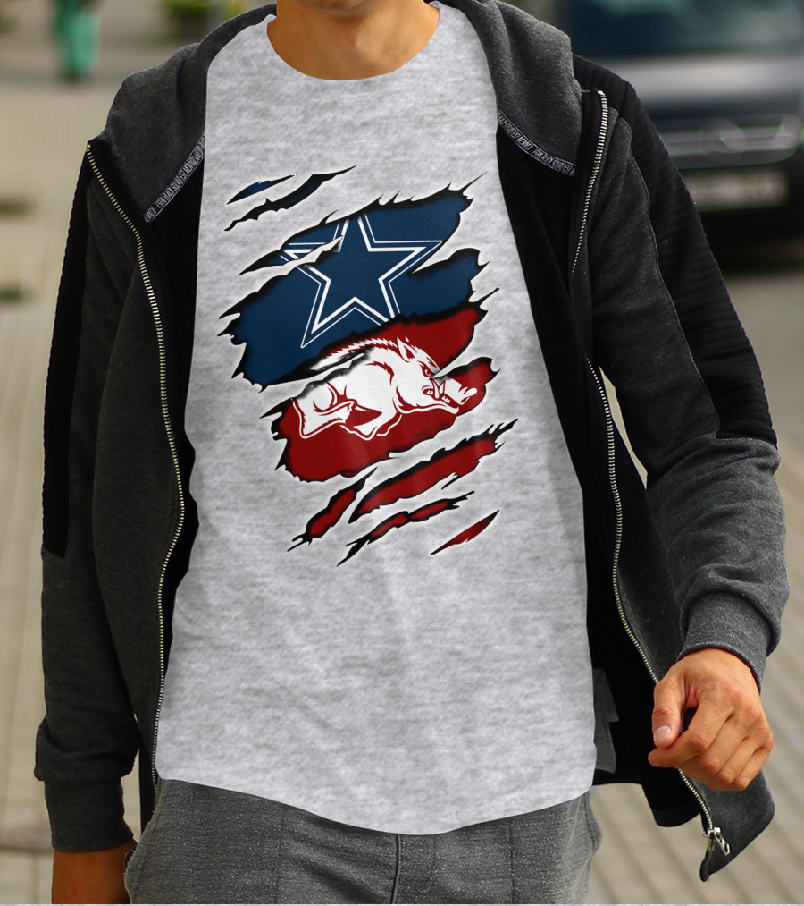 Cowboys Razorback Arkansas Team Spirit T-Shirt