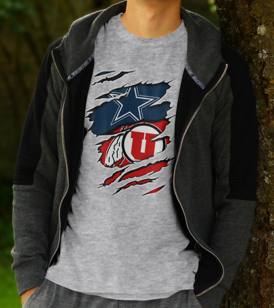 Dallas Cowboys Utah Utes Football Fan T-Shirt