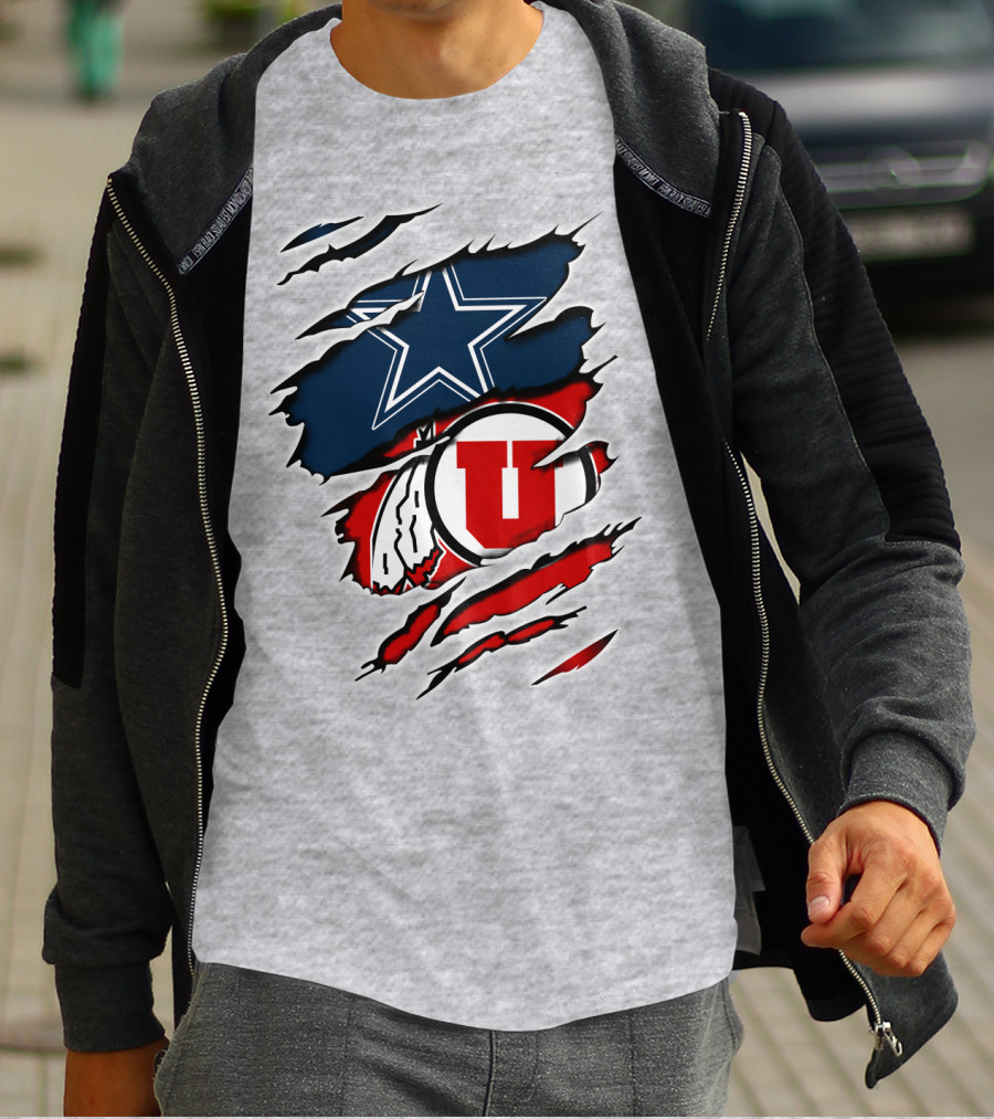 Dallas Cowboys Utah Utes Football Fan T-Shirt
