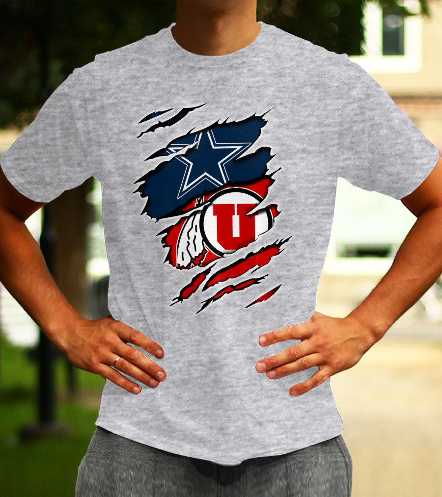 Dallas Cowboys Utah Utes Football Fan T-Shirt