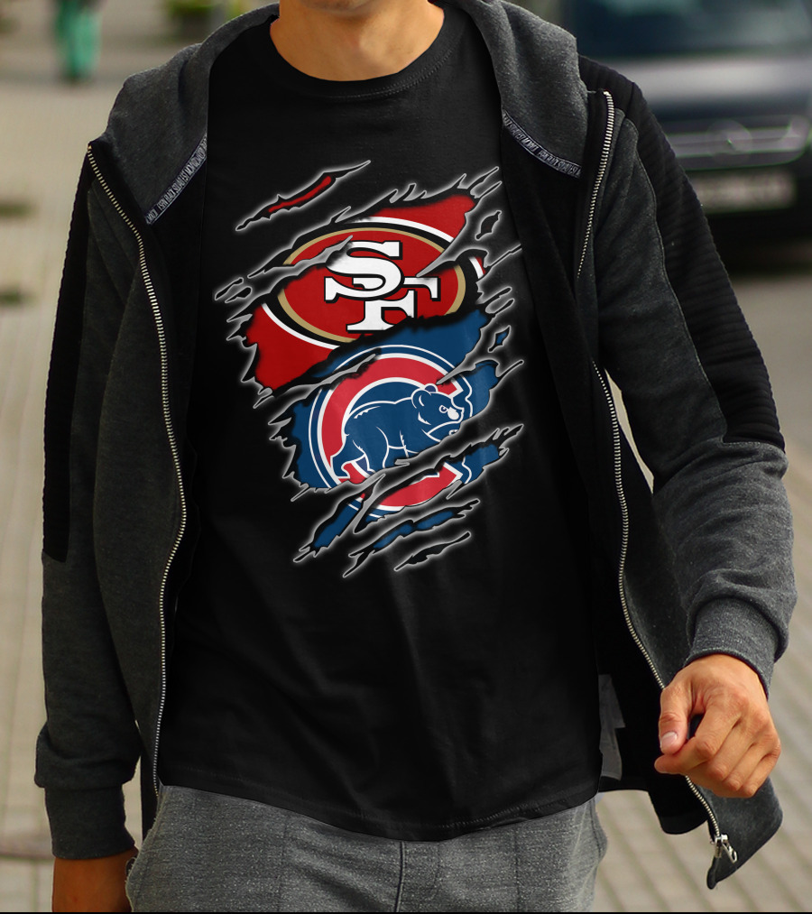 49ers Cubs Sf And Chicago Logos T-Shirt