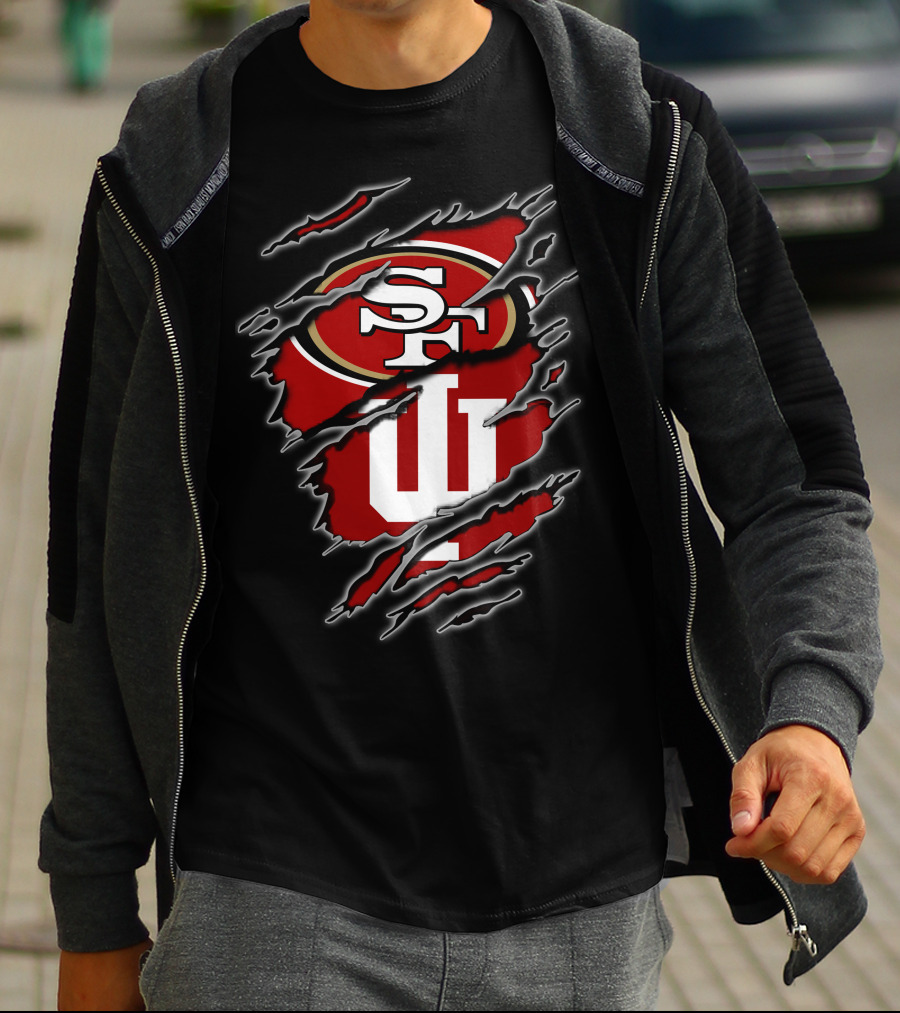 49ers Sf Indiana Hoosiers Tear T-Shirt