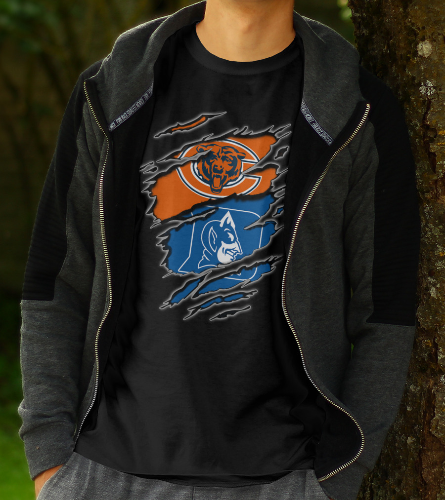 Chicago Bears Duke Blue Devils Fan Merchandise T-Shirt