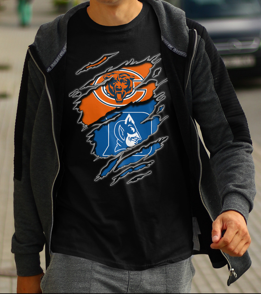 Chicago Bears Duke Blue Devils Fan Merchandise T-Shirt