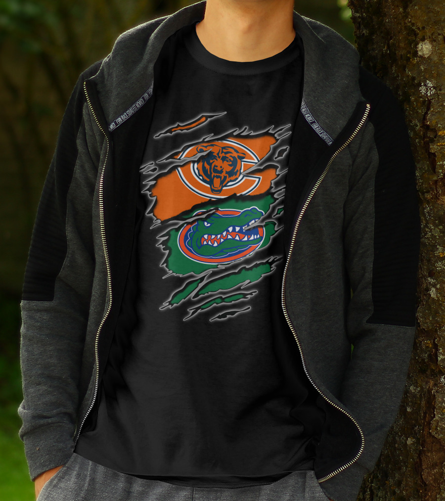 Chicago Bears Florida Gators Claw Marks T-Shirt
